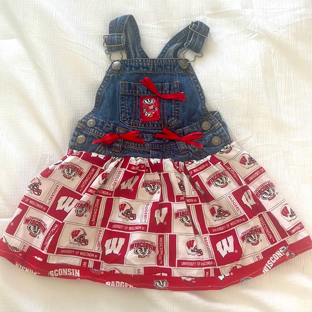 Baby girl Wisconsin Badgers boutique dress! 12 month